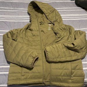 Girlfriend Collective Hooded Packable Puffer Size XS Color Woodstock